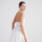 Teresa White Pleated Skirt Mini Dress