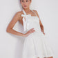 Teresa White Pleated Skirt Mini Dress