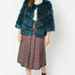 Teal Faux Fur Ella Coat
