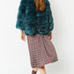 Teal Faux Fur Ella Coat