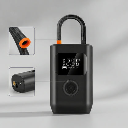 Tire Inflator with Gauge Electric Portable Tire Inflator for Drivers, Roadside Emergencies