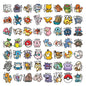 56PCS Cute Anime Pokemon Cartoon Pikachu Stickers Sealing Decoration Laptop Decals Graffiti Sticker Reward Gift DIY Kid Toy